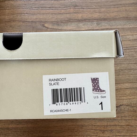 Rylee + Cru Girls Rainboot - Size Girls 1 - Picture 2 of 8